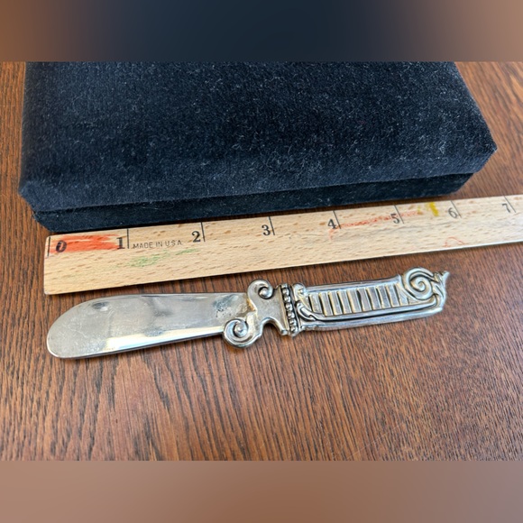 Set 4 Bombay Co. Godinger Knife Spreaders/Renaissance Cheese Charcuterie & box - Picture 5 of 7